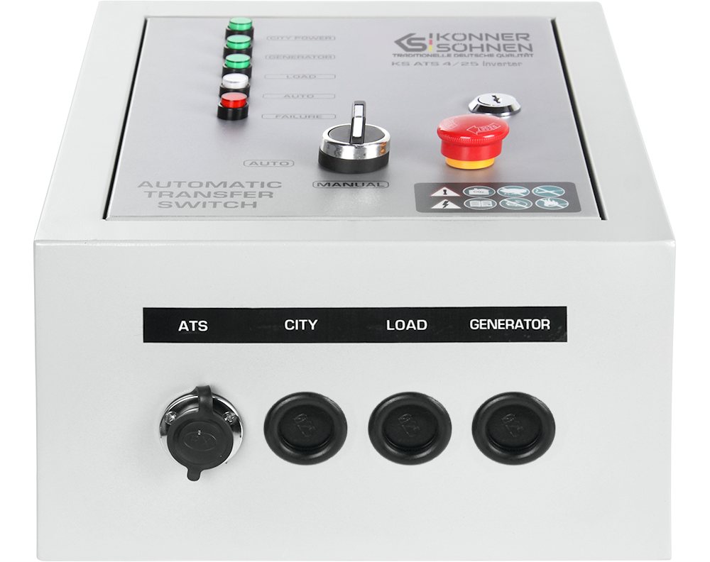 ATS-Einheit KS ATS 4/25 Inverter – Notstrom-Umschaltung (ATS)