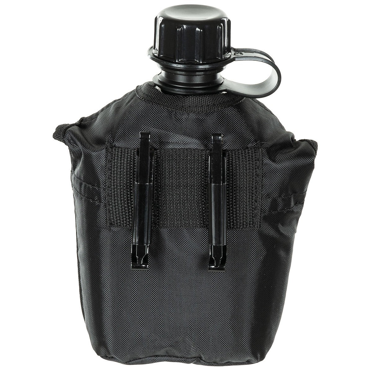 US Plastikfeldflasche, 1 l, Hülle, schwarz-Essen/Trinken/Kochen-Krisenbedarf