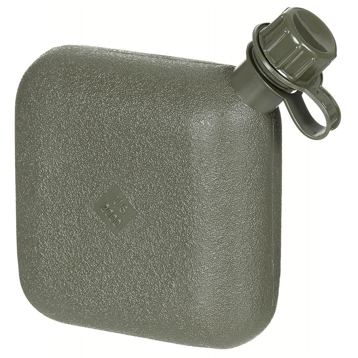 US Feldflasche, eckig, mit Hülle, oliv, 2 Qt-Essen/Trinken/Kochen-Krisenbedarf