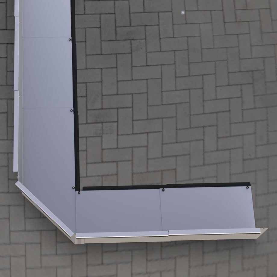 Loidhold Damm Flex – Hochwasserschutzzaun Mobil Stauhöhe 45 cm – Länge: 100 cm