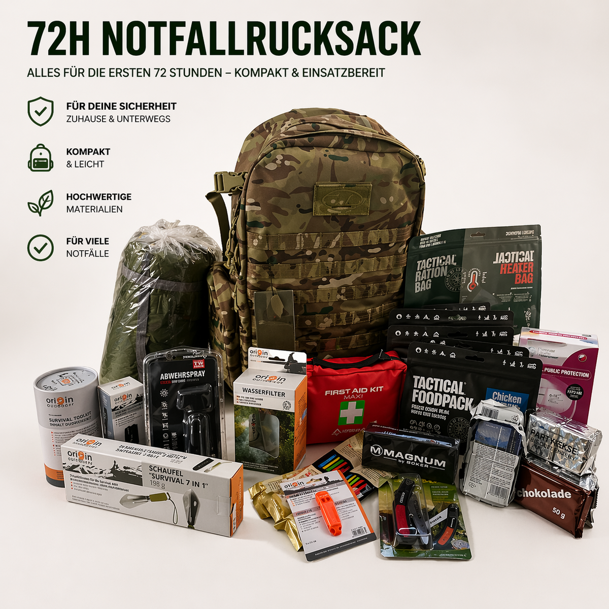 MBS Fluchtrucksack deluxe - Bug out Bag