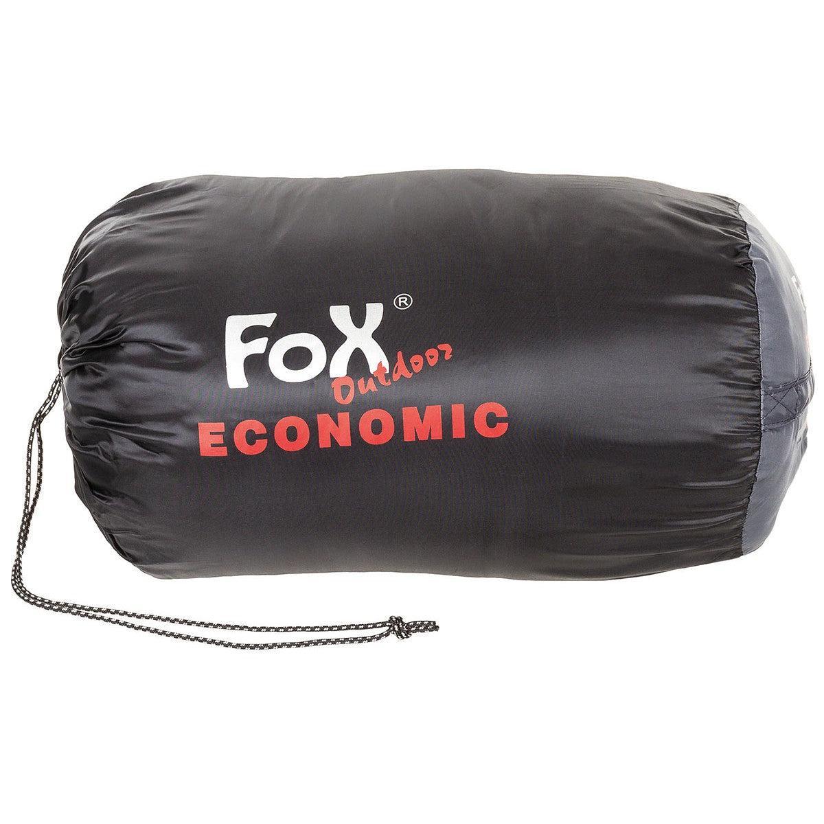 Mumienschlafsack, "Economic", schwarz-grau-Schlafsäcke/Camping-Krisenbedarf