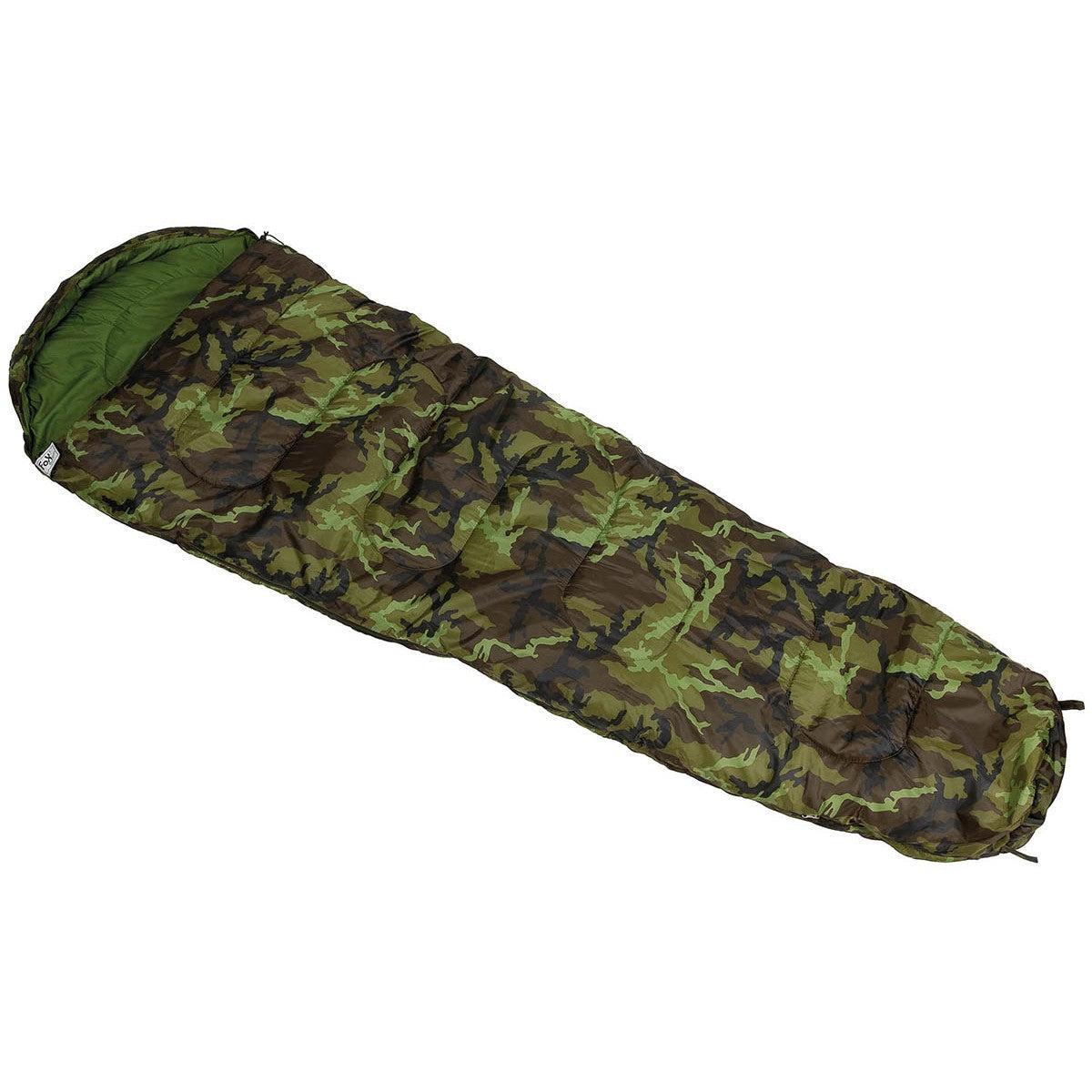 Mumienschlafsack, M95 CZ tarn, 2-lagige Füllung-Schlafsäcke/Camping-Krisenbedarf
