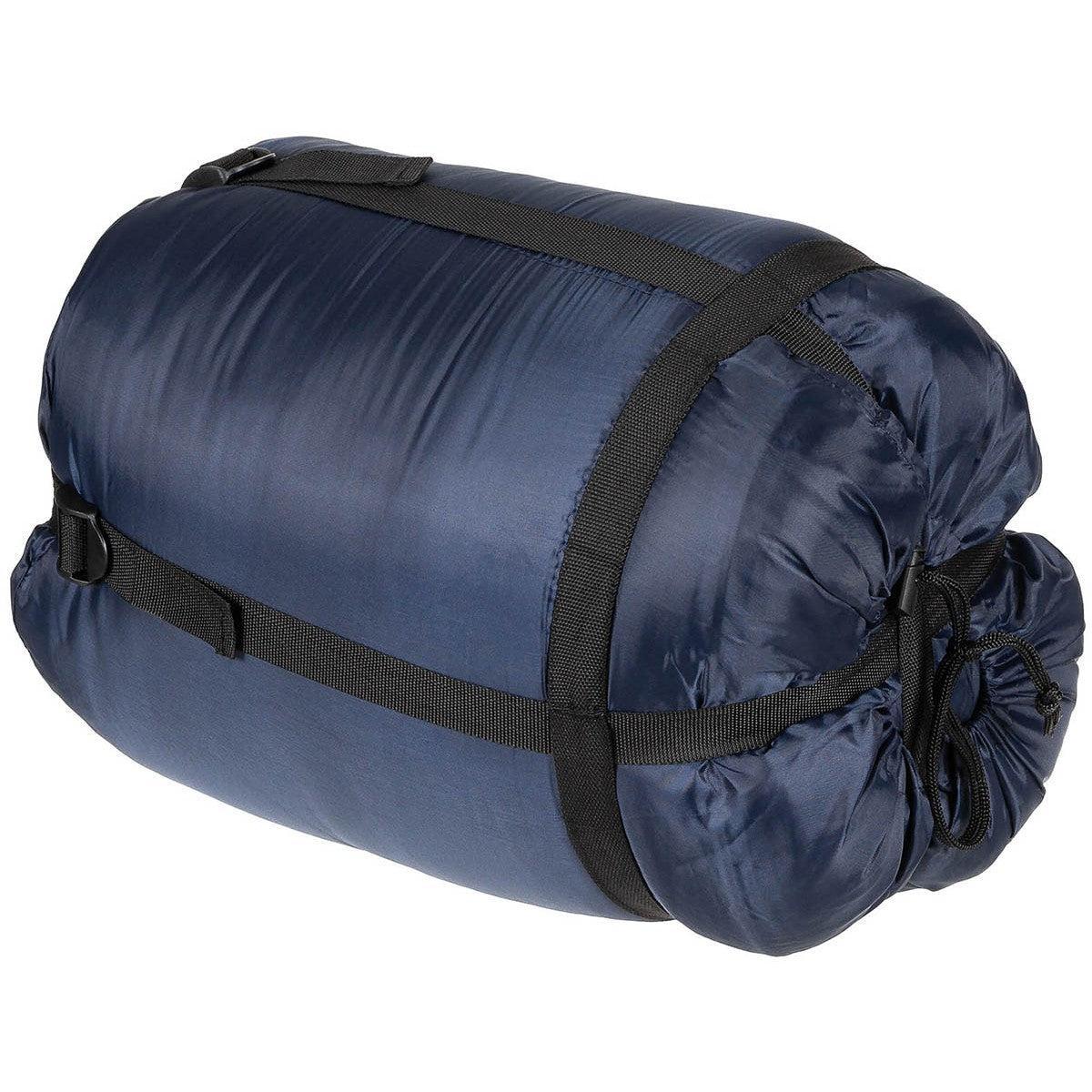 Mumienschlafsack, blau, 2-lagige Füllung-Schlafsäcke/Camping-Krisenbedarf