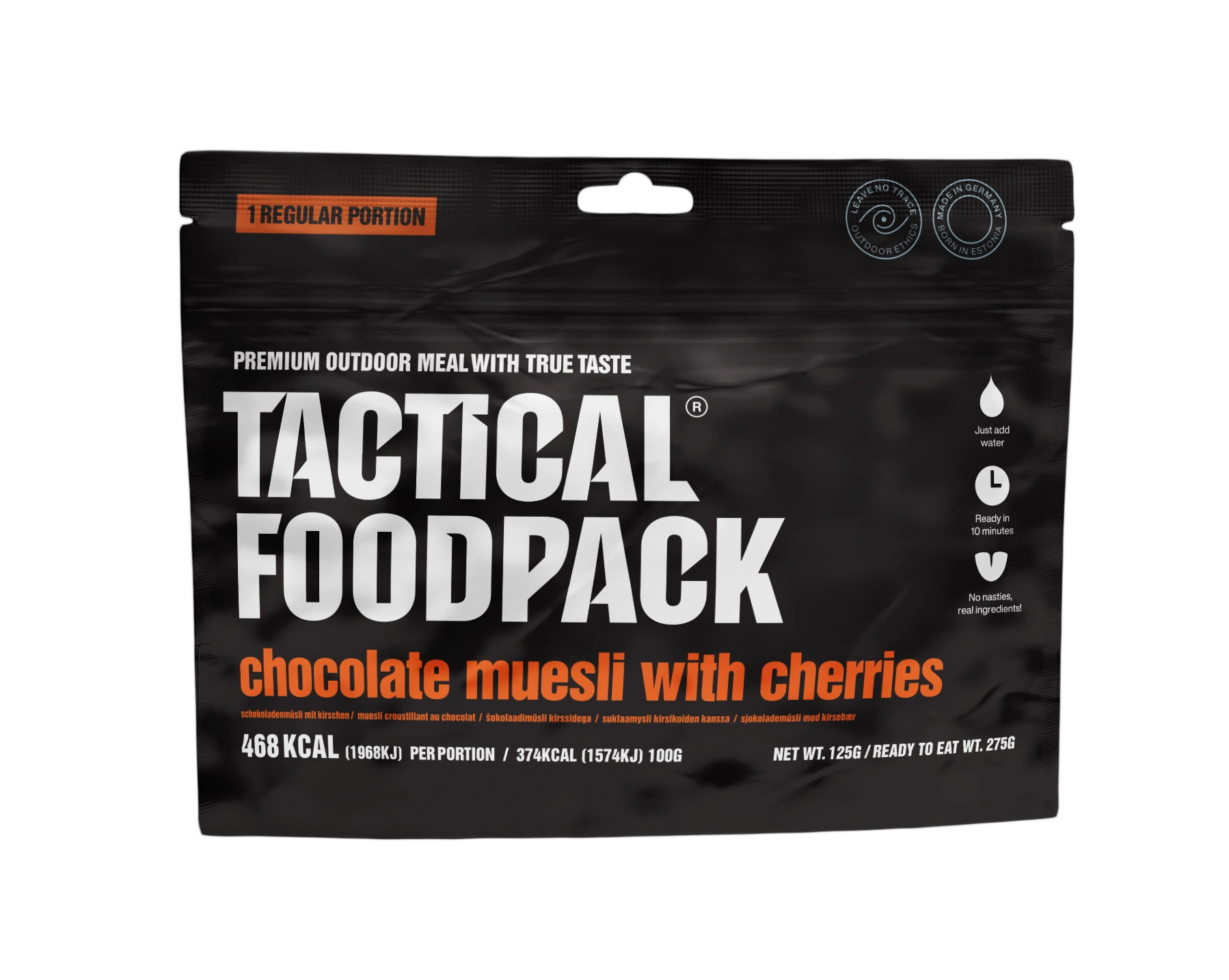 Tactical Foodpack Schoko-Müsli mit Kirschen – Knuspriges Outdoor-Frühstück