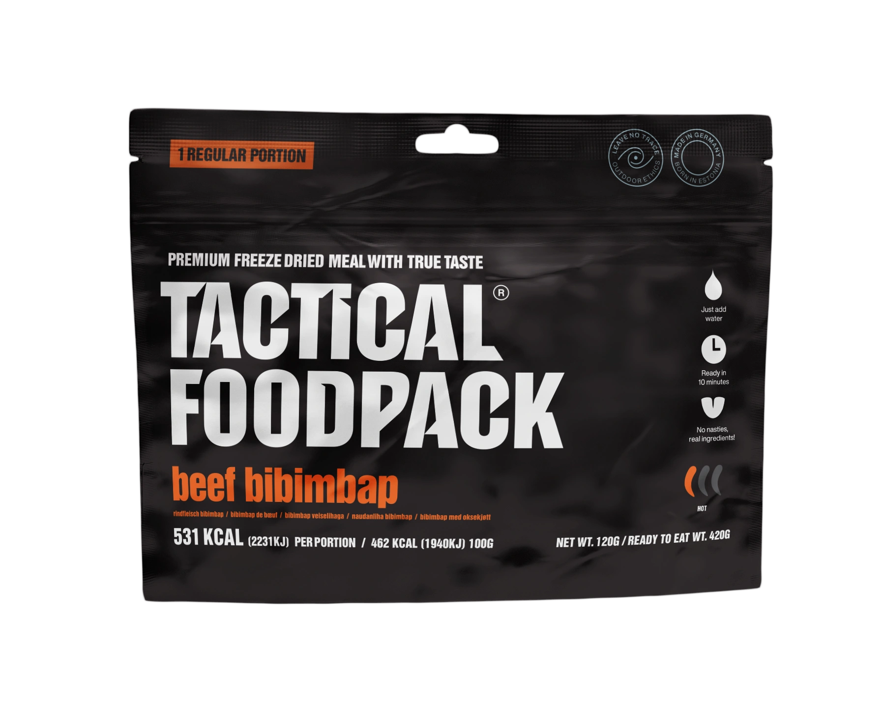 Tactical Foodpack Rindfleisch Bibimbap – Koreanische Küche gefriergetrocknet