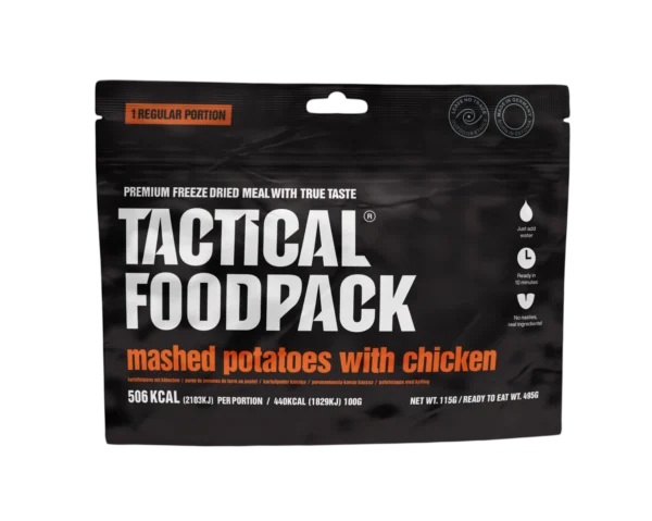 Tactical Foodpack Kartoffelpüree mit Hühnchen – Schnell & sättigend, 30 g Protein, gefriergetrocknet 20x
