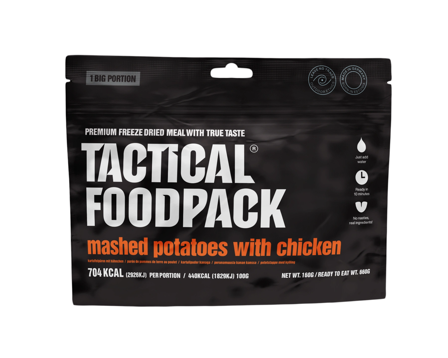 Tactical Foodpack BIG Kartoffelpüree mit Hühnchen – Große Portion