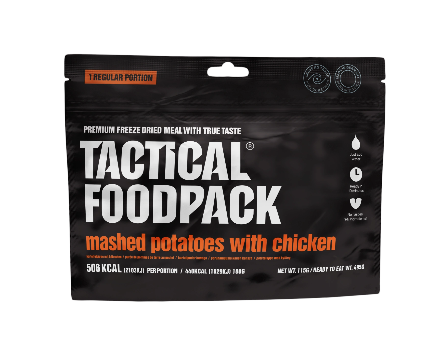 Tactical Foodpack Kartoffelpüree mit Hühnchen – Gefriergetrocknet
