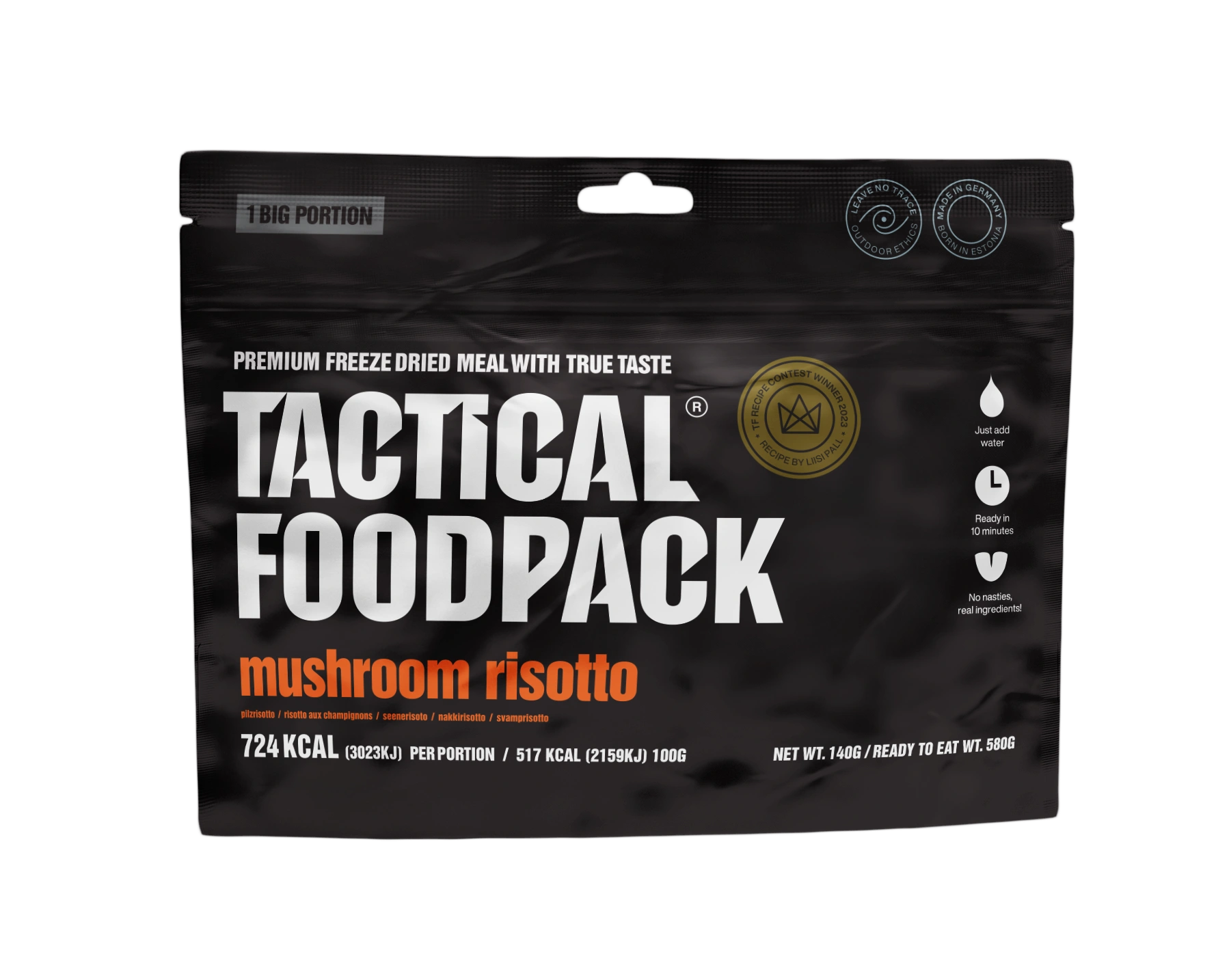 Tactical Foodpack BIG Pilzrisotto – Große Portion Gefriergetrocknet