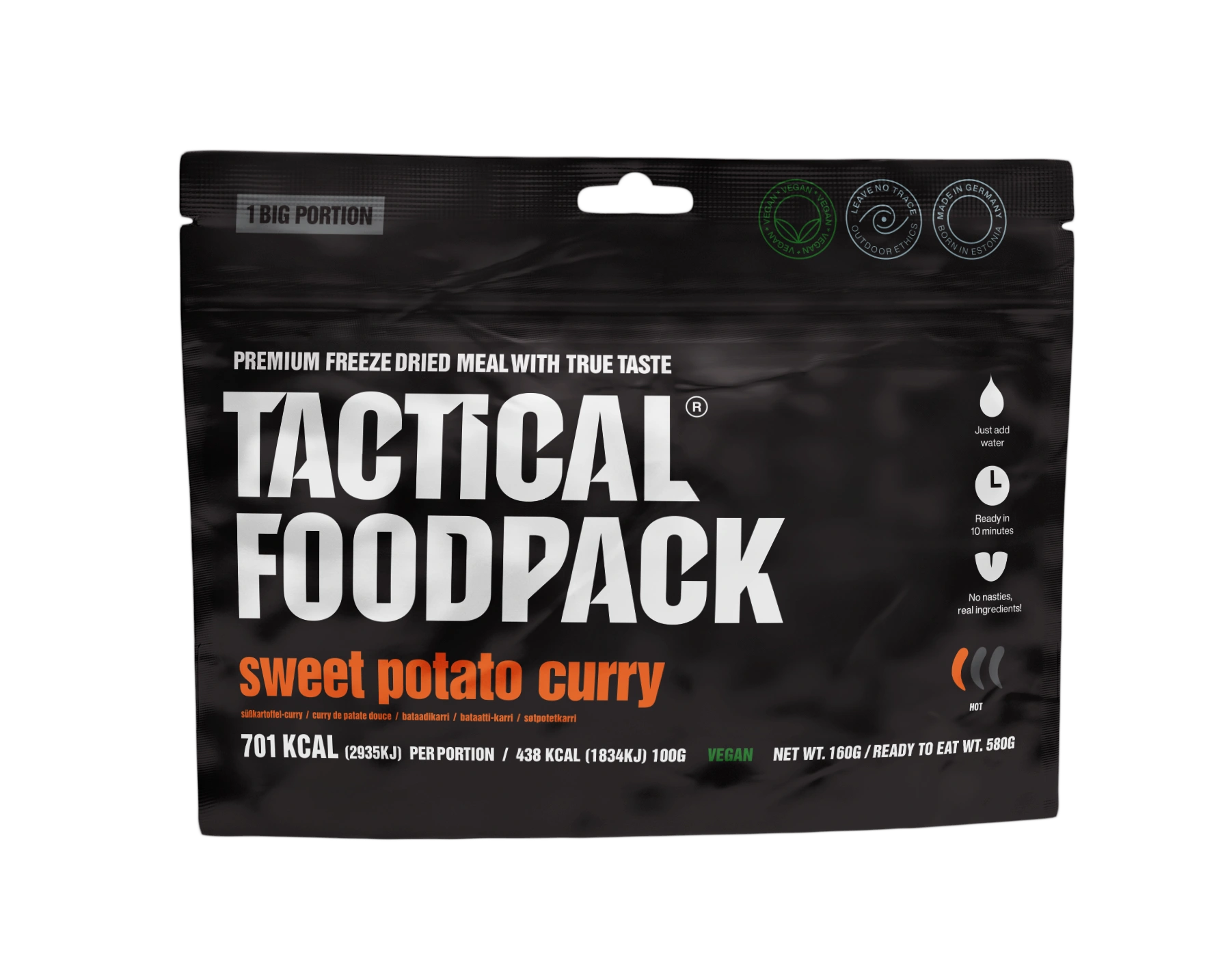 Tactical Foodpack BIG Süßkartoffel-Curry – Große Portion Gefriergetrocknet