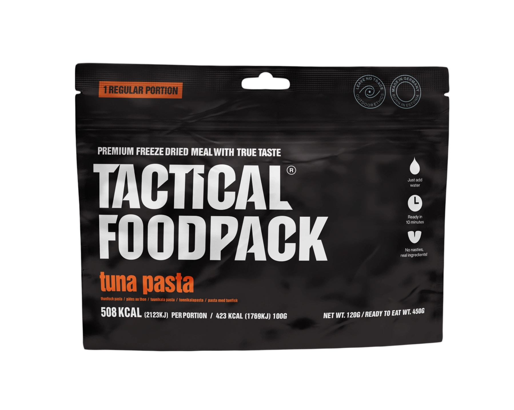 Tactical Foodpack Thunfisch-Pasta – Gefriergetrocknet nach Jamie Oliver