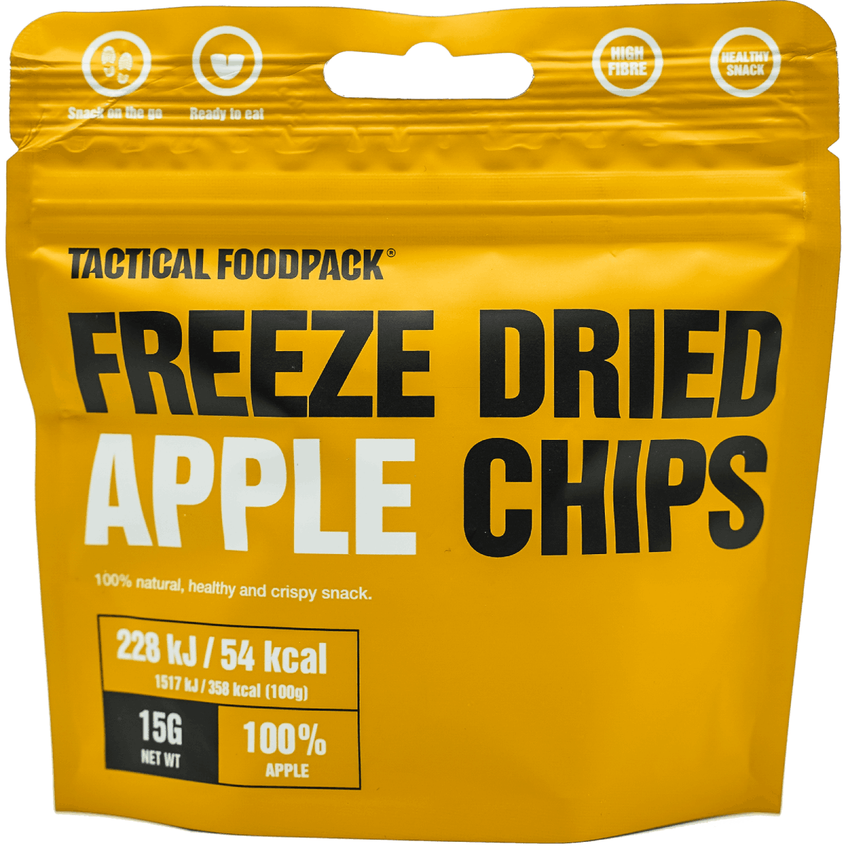 Tactical Foodpack Gefriergetrocknete Apfelchips – Leichter Snack 15g