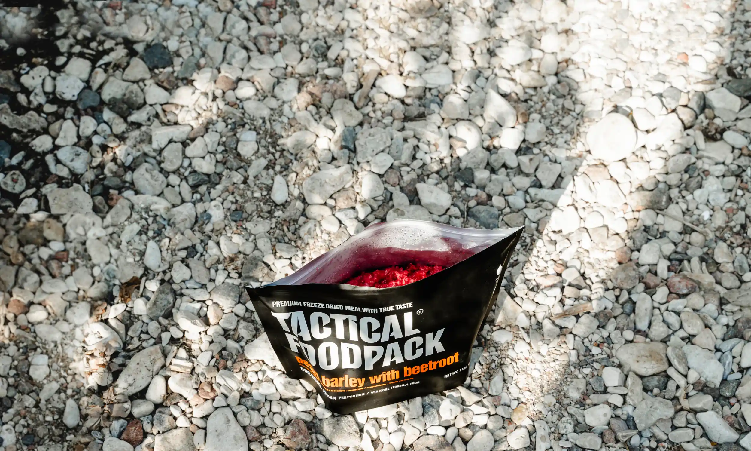 Tactical Foodpack Graupen mit Roter Bete – Vegetarisch, 11 g Ballaststoffe, gefriergetrocknet 20x