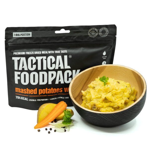 Tactical Foodpack BIG Kartoffelpüree mit Hühnchen – Gefriergetrocknet, 704 kcal 15x