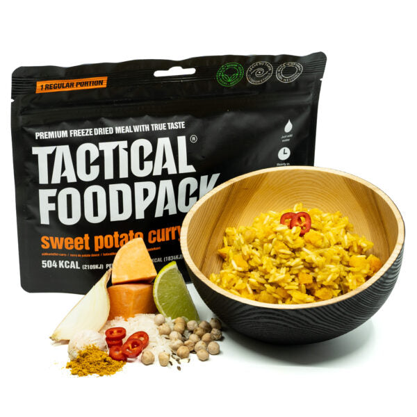 Tactical Foodpack BIG Süßkartoffel-Curry – Vegan, gefriergetrocknet, 701 kcal 15x