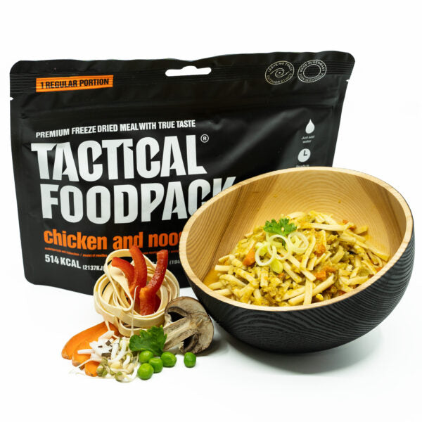 Tactical Foodpack BIG Hühnchen mit Nudeln – Gefriergetrocknet, 701 kcal Großportion