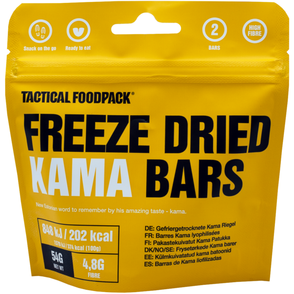 Tactical Foodpack Kama Bar – Estnischer Energie-Riegel, gefriergetrocknet, 54 g 50x