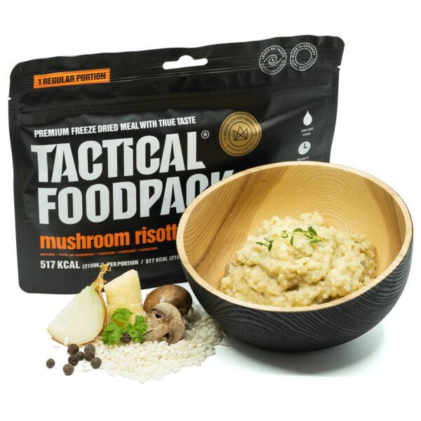 Tactical Foodpack Pilzrisotto – Gefriergetrocknet, Gewinner Rezeptwettbewerb