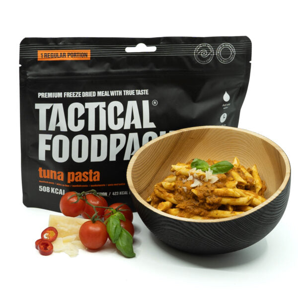 Tactical Foodpack Thunfisch-Pasta – Gefriergetrocknet, 508 kcal, 8 Jahre haltbar 20x