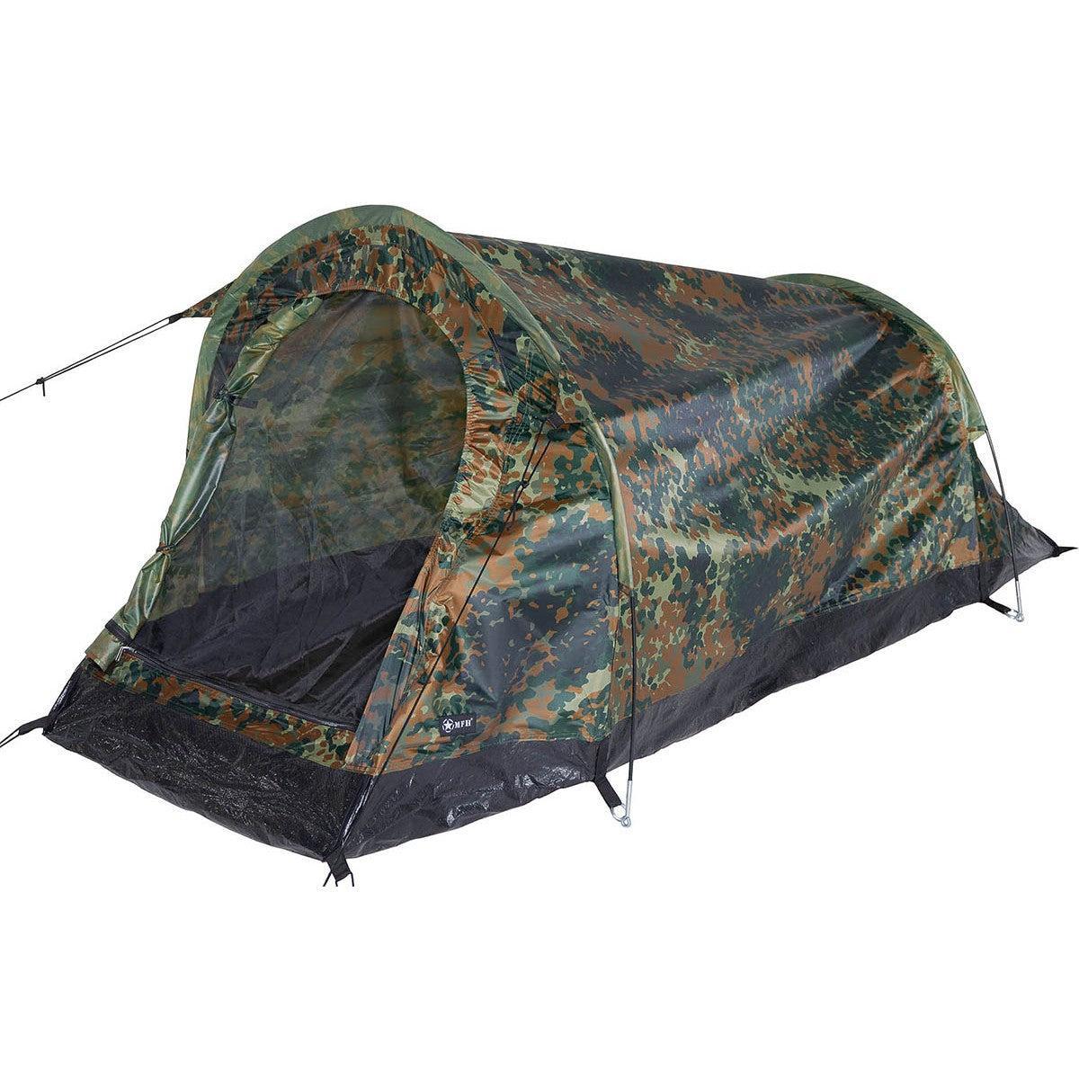 Tunnelzelt, "Schwarzenberg", flecktarn, 1 Person