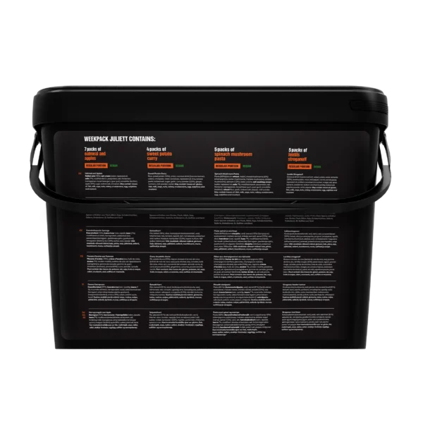 Tactical Foodpack Weekpack Juliett – 21 Vegane Mahlzeiten, gefriergetrocknet, Wochenvorrat
