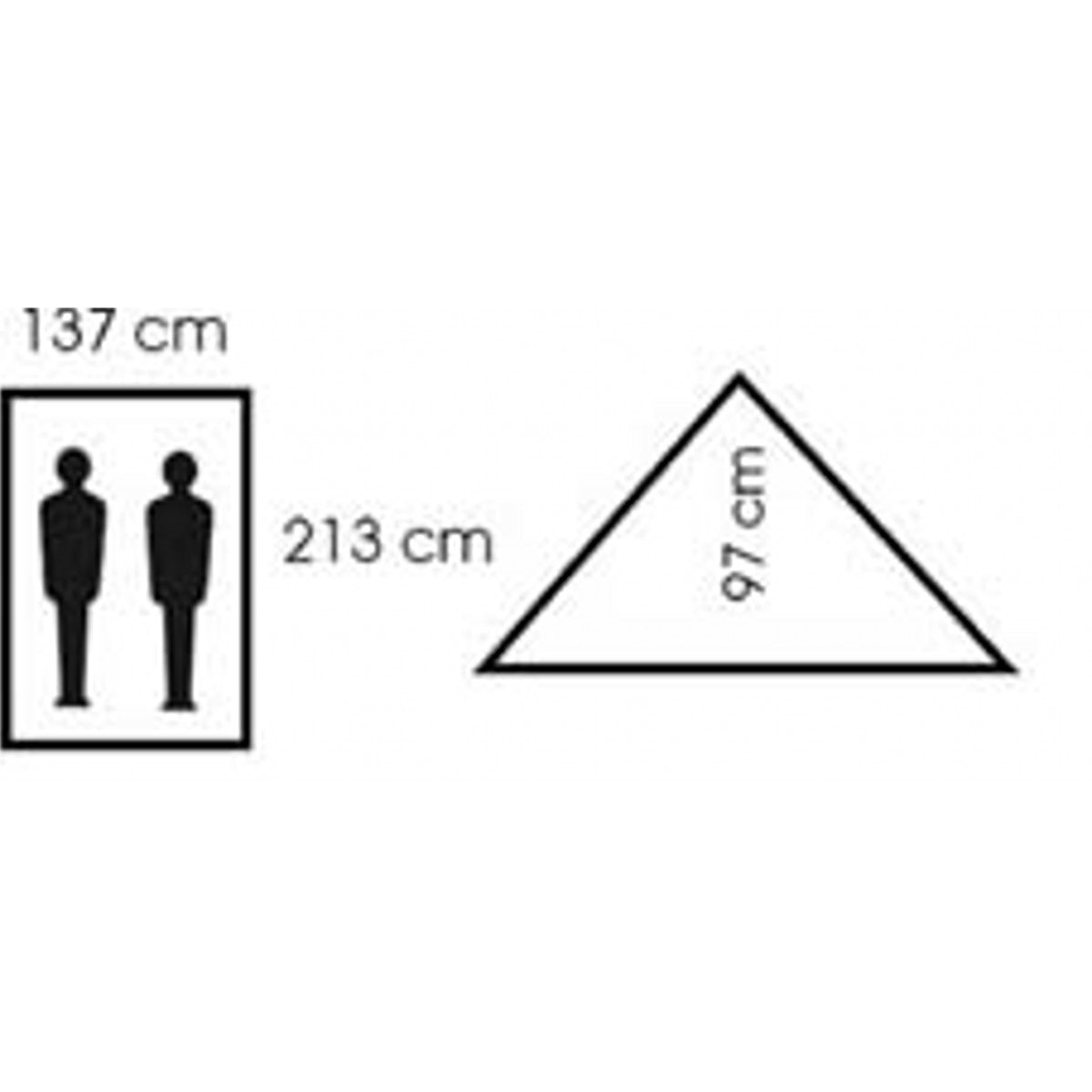 Zelt, "Minipack", 2 Personen, oliv