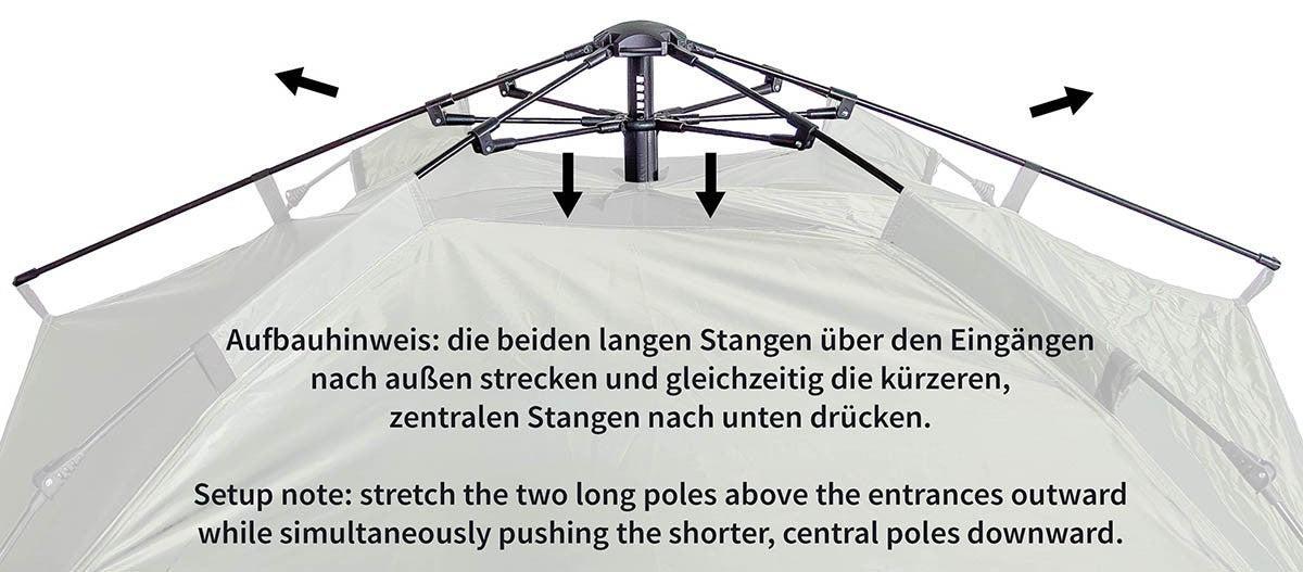 Zelt, "Quick Up Monodom", 3 Personen, oliv-Zelte/Planen-Krisenbedarf