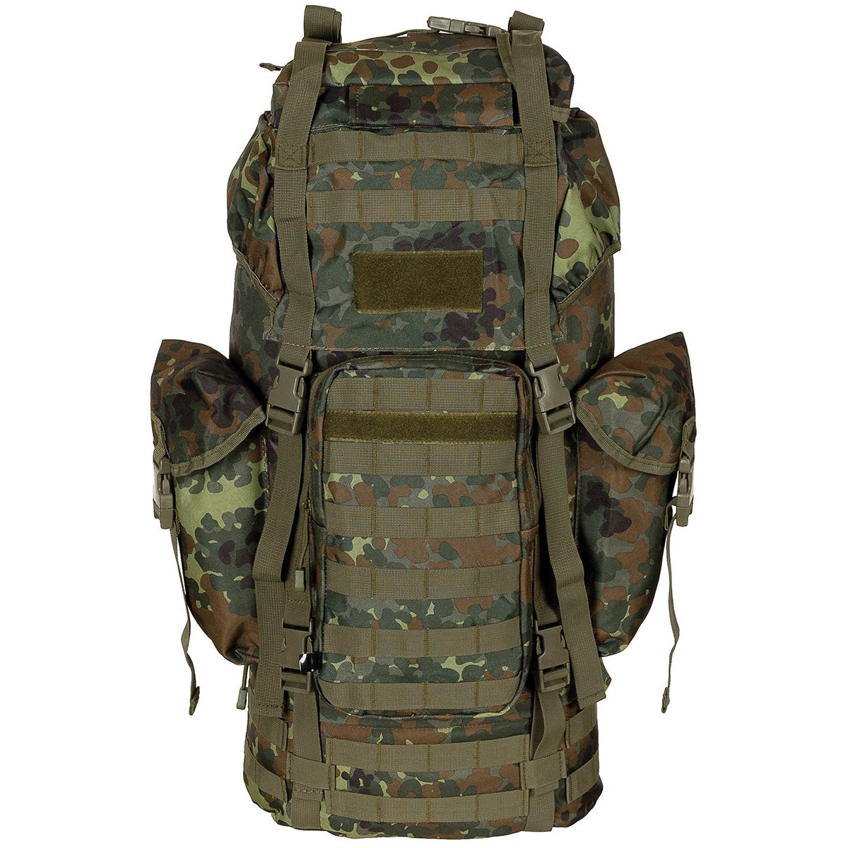 BW Kampfrucksack, "MOLLE", 65 l, Alu-Ausst., flecktarn
