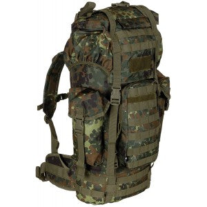 BW Kampfrucksack, "MOLLE", 65 l, Alu-Ausst., flecktarn