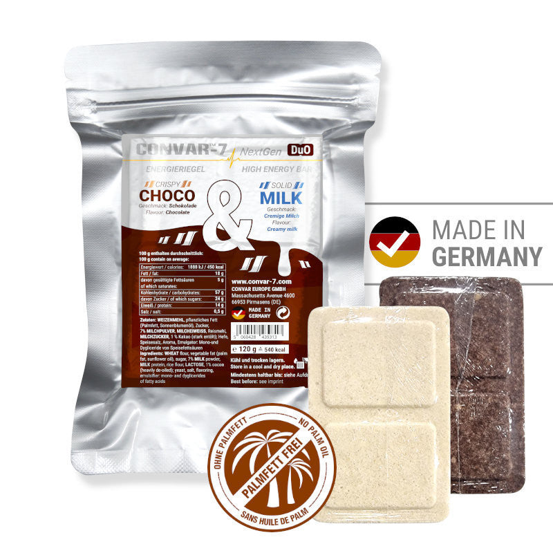 CONVAR-7 NextGen Energy Bar Duo Choco & Milk (120g) 81x