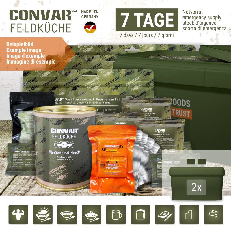 CONVAR™ Feldküche 7 Tage Notvorrat