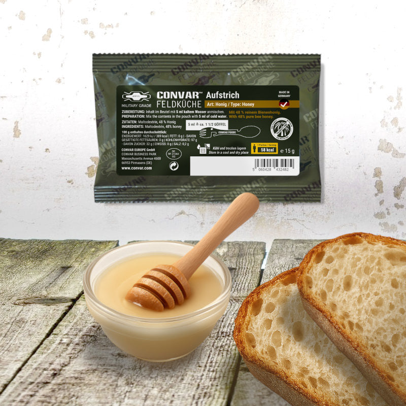 CONVAR™ Feldküche Aufstrich - Art Honig (15g) 50x