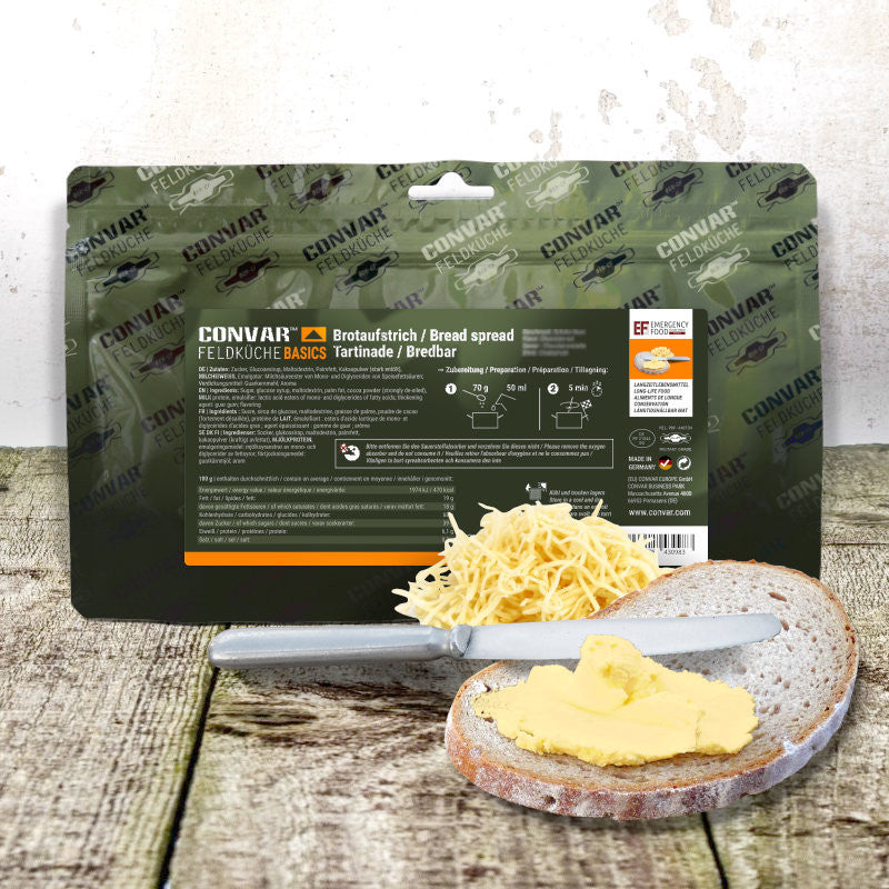 CONVAR™ Feldküche Basics Brotaufstrich Käse-Creme (350g) 15x