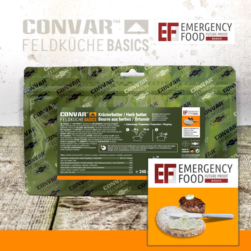 CONVAR™ Feldküche Basics Brotaufstrich Kräuterbutter (240g) 15x