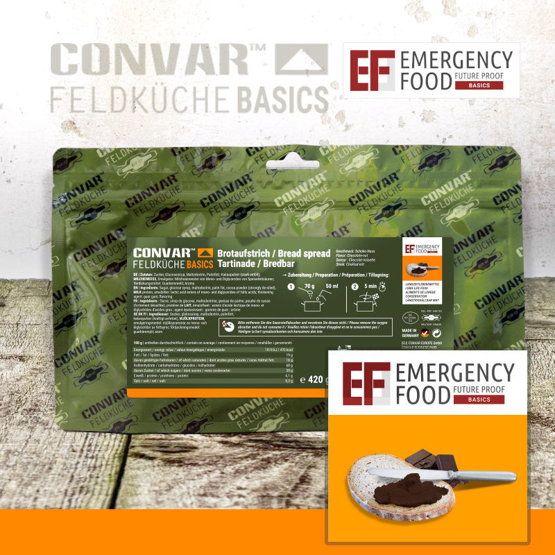 CONVAR™ Feldküche Basics Brotaufstrich Schoko-Nuss-Creme (420g) 15x