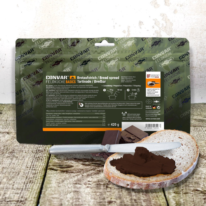 CONVAR™ Feldküche Basics Brotaufstrich Schoko-Nuss-Creme (420g) 15x