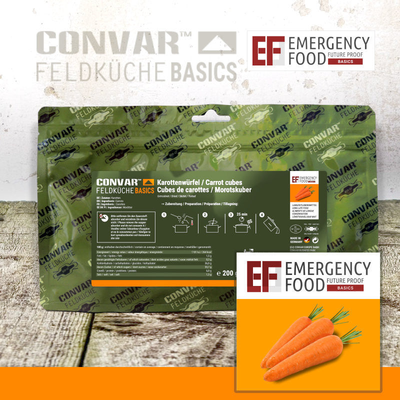CONVAR™ Feldküche Basics Karottenwürfel (200g) 15x