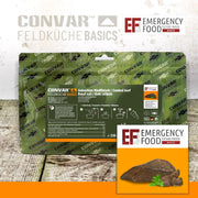 CONVAR™ Feldküche Basics Gekochtes Rindfleisch geschnitten & gefriergetrocknet 15x