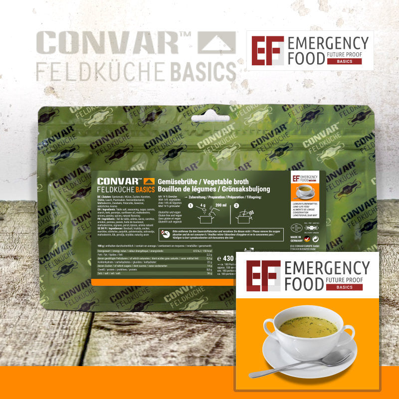 CONVAR™ Feldküche Basics Gemüsebrühe (430g) 15x
