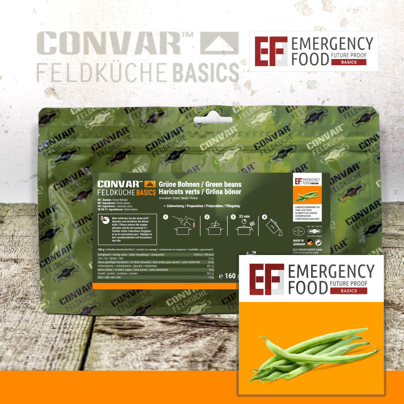 CONVAR™ Feldküche Basics Grüne Bohnen (160g) 15x