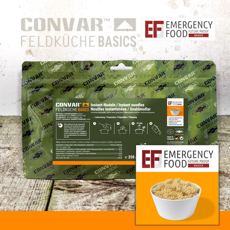 CONVAR™ Feldküche Basics Instant Nudeln (250g) 15x