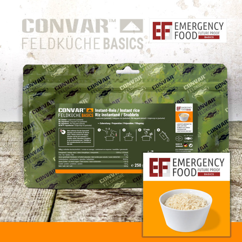 CONVAR™ Feldküche Basics Instant Reis (250g) 15x