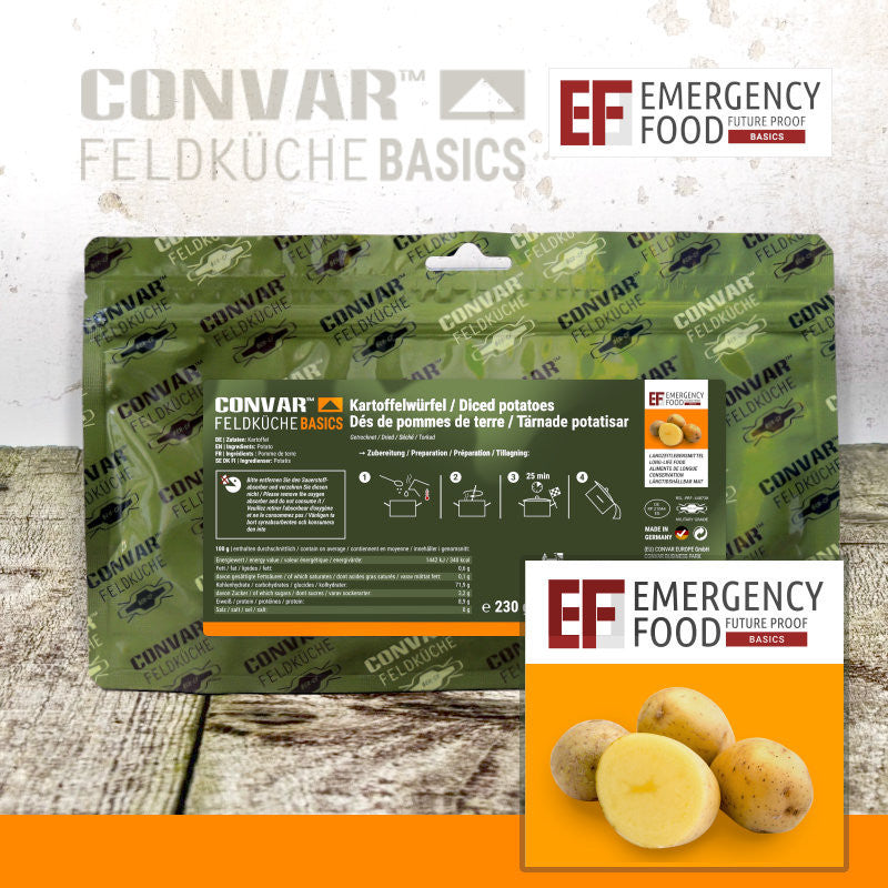 CONVAR™ Feldküche Basics Kartoffelwürfel (230g) 15x