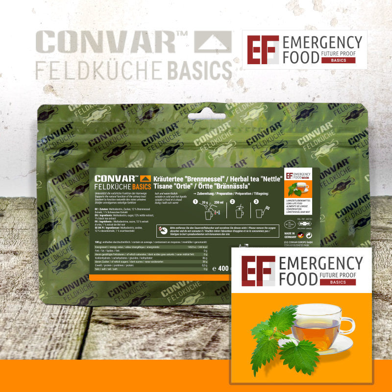 CONVAR™ Feldküche Basics Kräutertee Brennnessel (400g) 15x