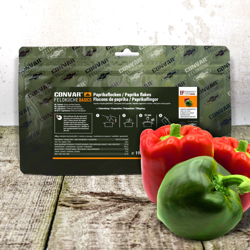 CONVAR™ Feldküche Basics Paprika rot / grün (190g) 15x