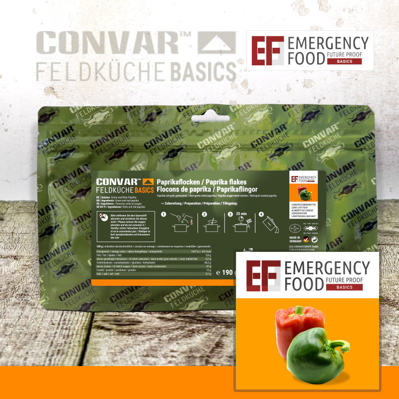 CONVAR™ Feldküche Basics Paprika rot / grün (190g) 15x