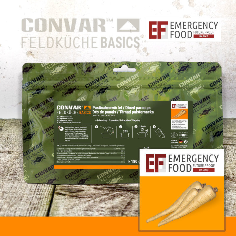 CONVAR™ Feldküche Basics Pastinakenwürfel (180g) 15x