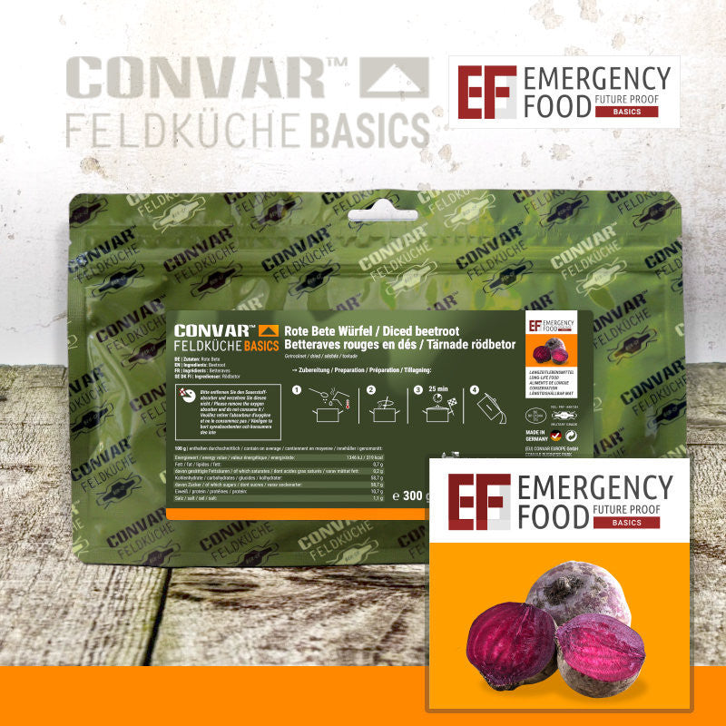 CONVAR™ Feldküche Basics Rote Bete Würfel (300g) 15x