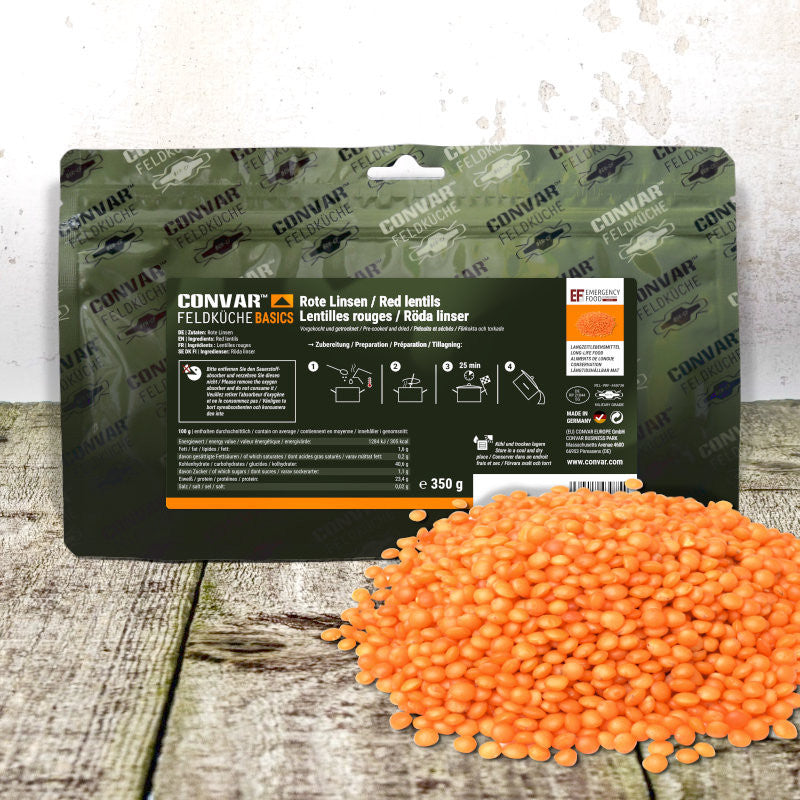 CONVAR™ Feldküche Basics Rote Linsen (350g) 15x